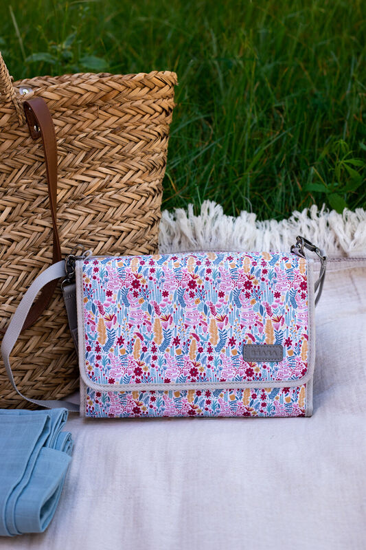 Geneve changing station mirage grey/floral