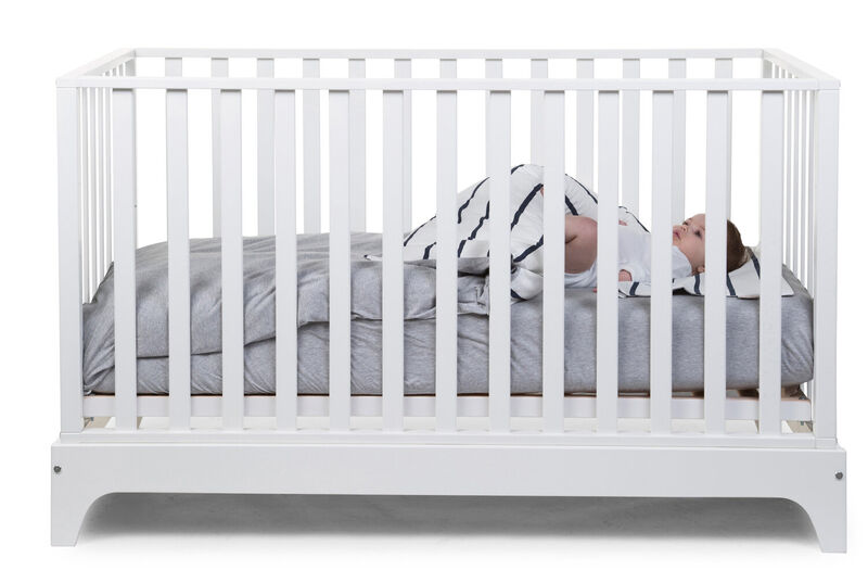 Cot Bed Ref 17 + Frame - 70x140 Cm - MDF Wood - White