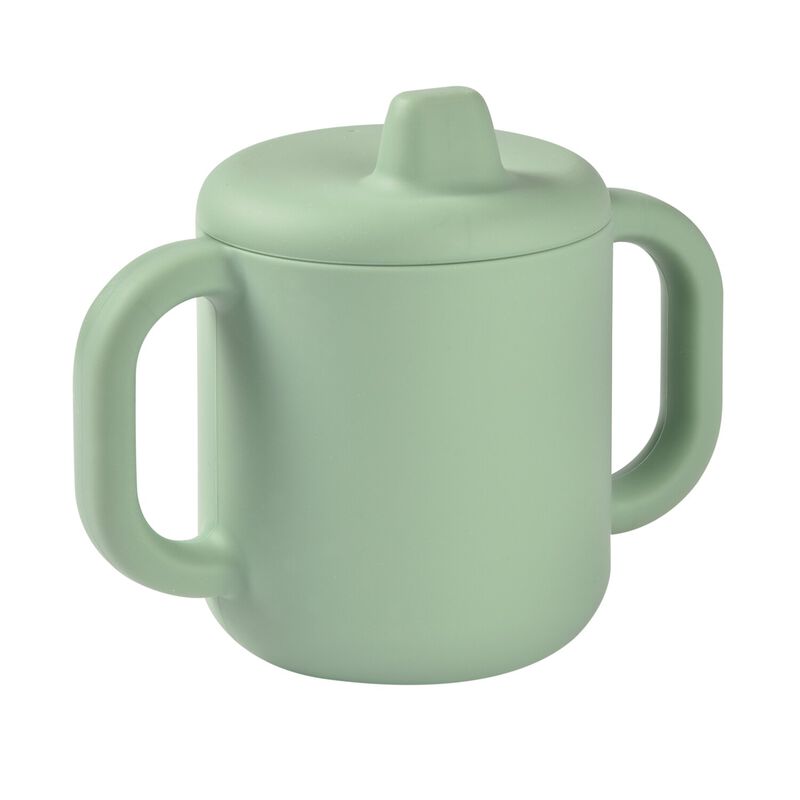 Silicone learning cup sage green