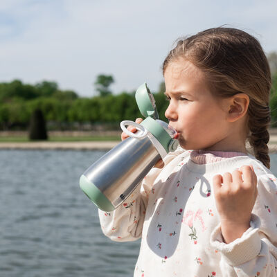 Stainless steel bottle 350 ml sage green 