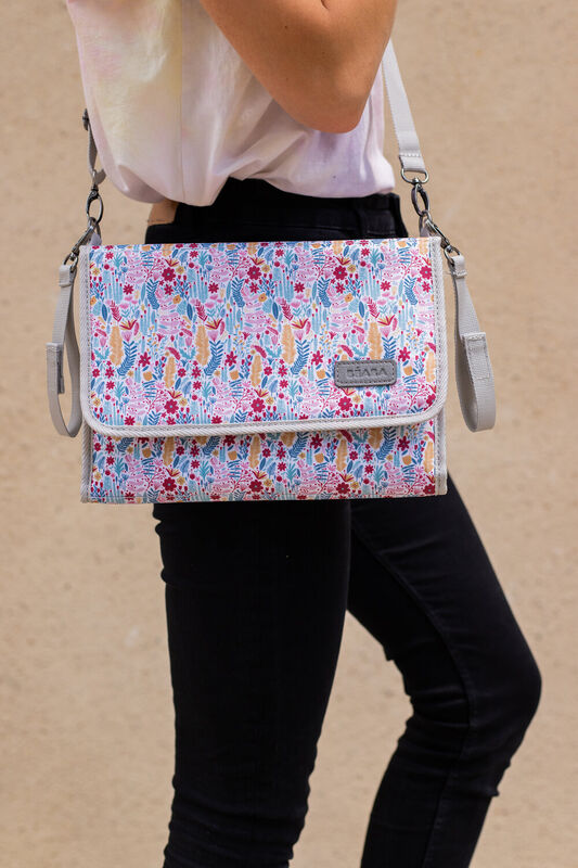 Geneve changing station mirage grey/floral