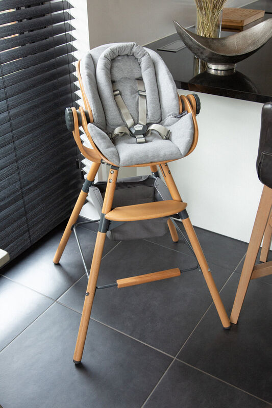 Evolu Newborn Sitzkissen - Jersey - Grau 