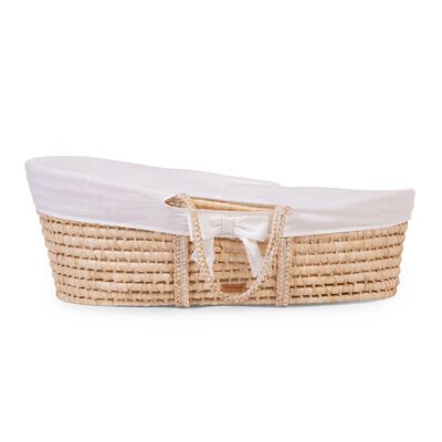 Moses Basket Cover - Jersey - Off White