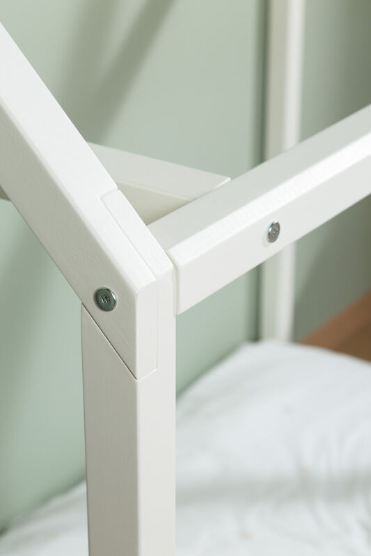 Bed Frame House - 70x140 Cm - Off White