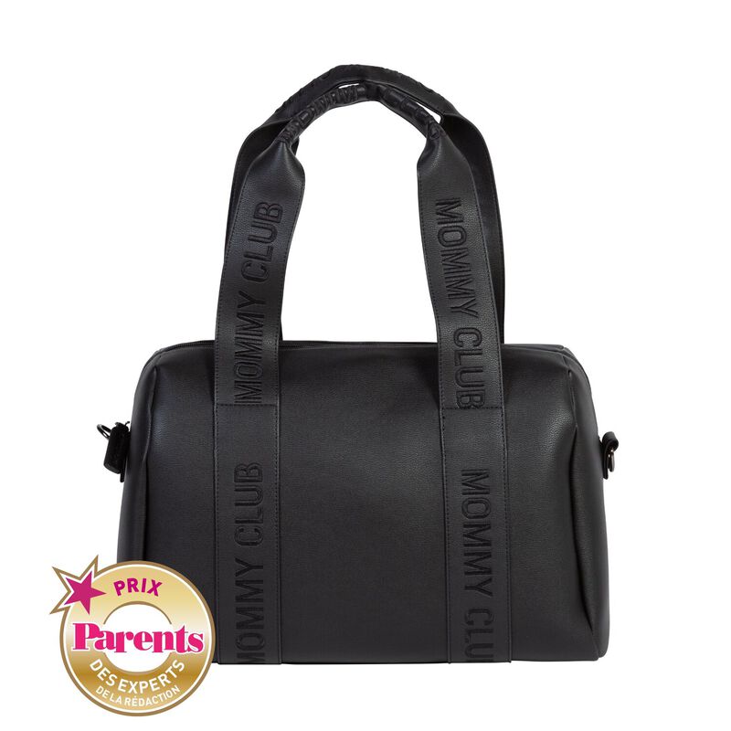 Mommy Club  Nursery Bag - Signature - Vegan Leather - Black