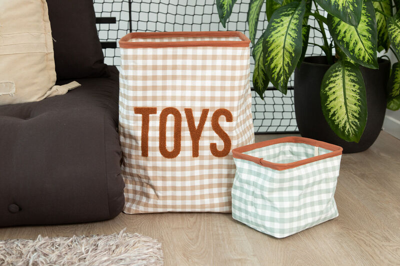 Panier De Rangement - 35x35x50 Cm - Vichy