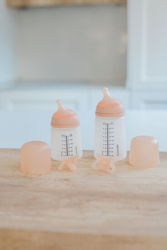 Set biberon Zero Zero 180 ml + sucette -2/2M