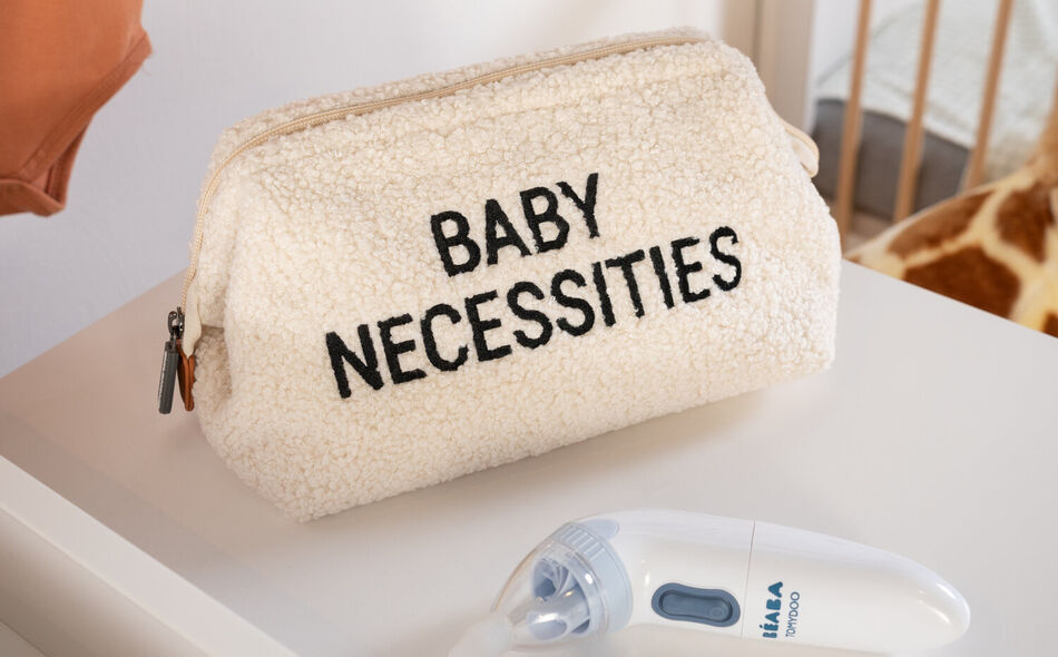 Baby Necessities Toiletry Bag - Teddy - Off White