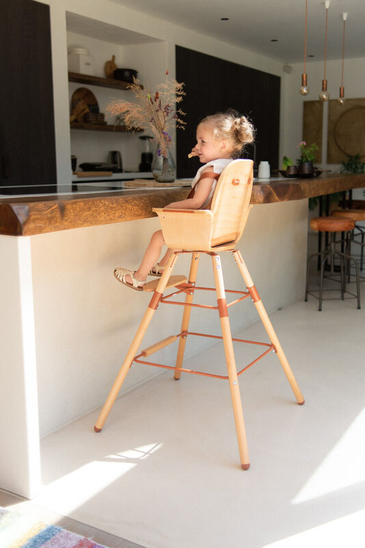 Evowood Hochstuhl - Natural Rost