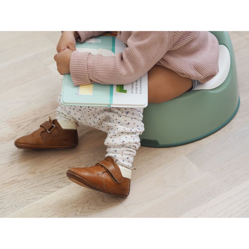 Ergonomic potty sage green