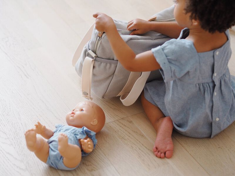 Bolso cambiador Paris pearl grey