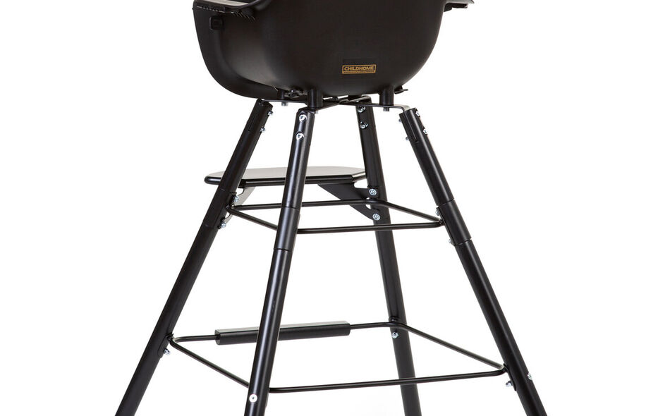 Evolu Extra Set Lange Beine + Fu&szlig;st&uuml;tze - Holz - Schwarz