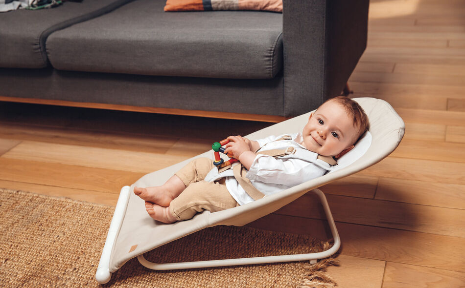 Eazy Relax baby bouncer greige