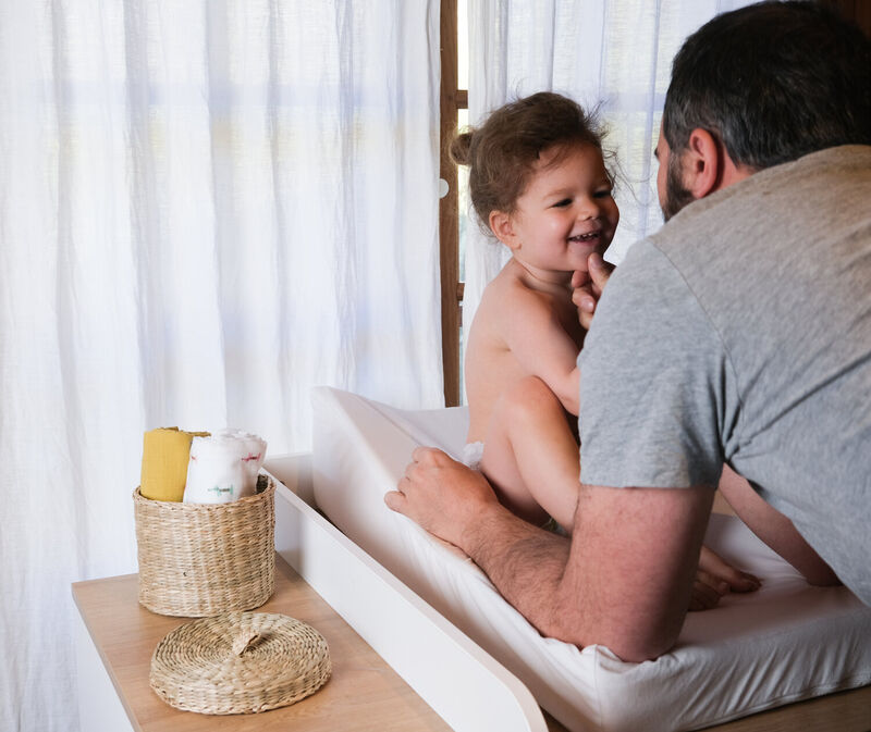 Sofalange&reg; tilted changing mat