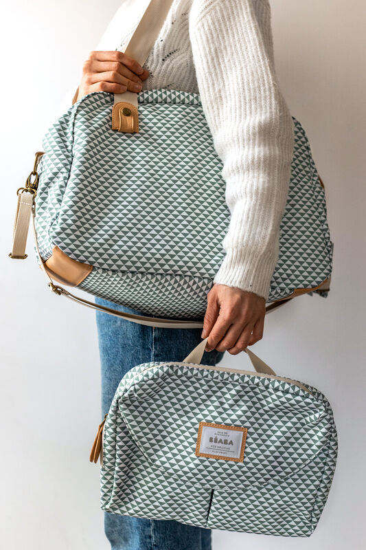 Sac &agrave; langer Gen&egrave;ve II Play Print sage green