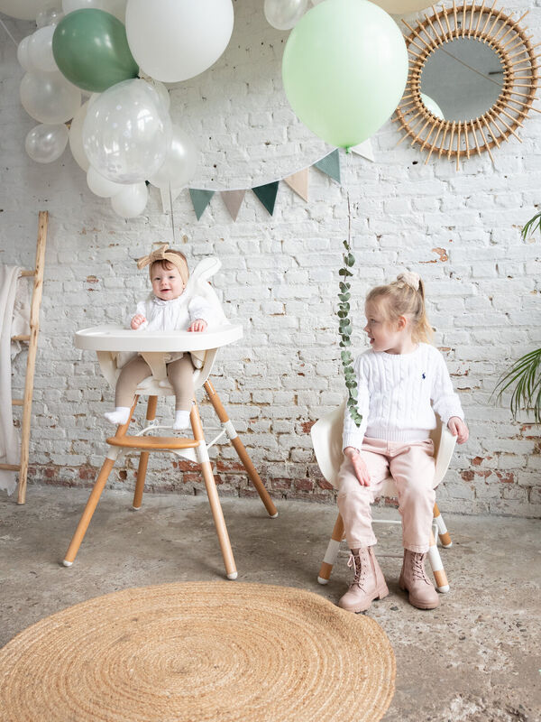 Evolu Feeding Tray - Abs - White + Silicone Place Mat