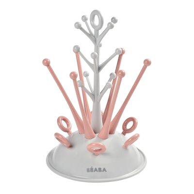 Tree baby bottle drainer pink