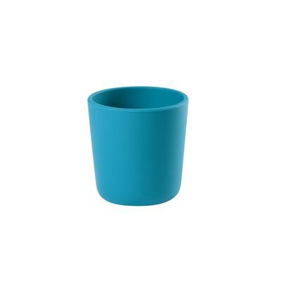 Silicone cup blue