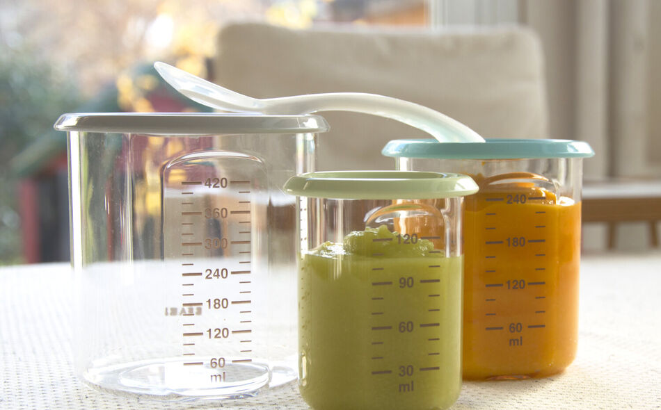 3 portion set  old pink/windy blue/grey