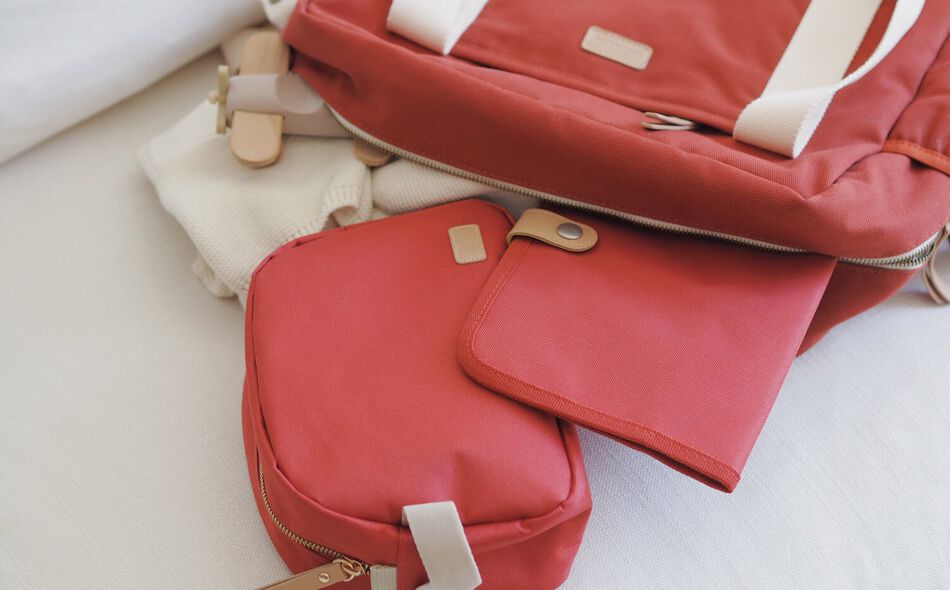 Toiletry bag terracotta