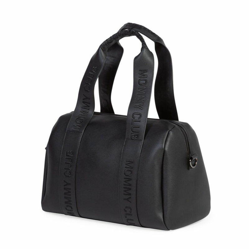 Mommy Club  Nursery Bag - Signature - Vegan Leather - Black