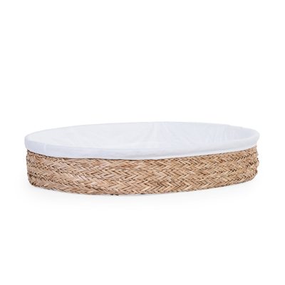Changing basket (incl. mattress) - 70x50 cm - Sea Grass