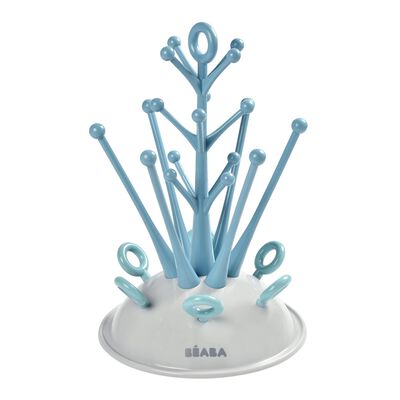 Tree baby bottle drainer blue
