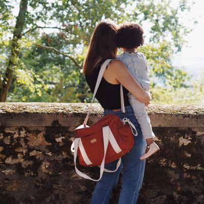 Changing bag Paris brick