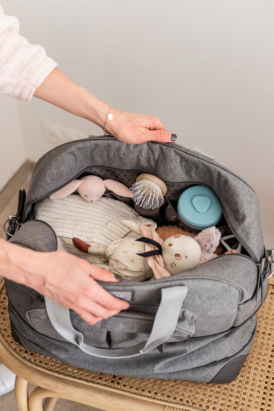 Amsterdam travel bag heather grey