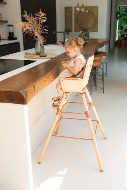 Evowood Hochstuhl - Natural Rost