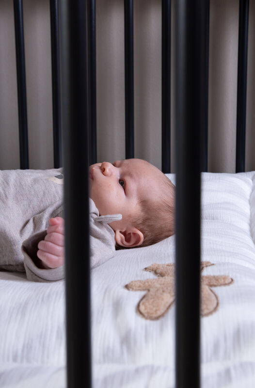 Playpen 97 + Wheels - 95x75 Cm - Wood &ndash; Black