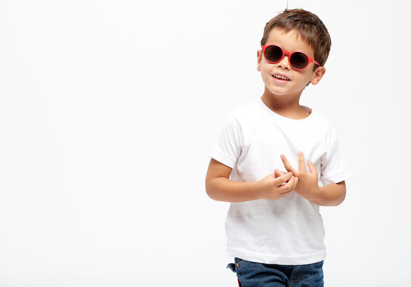 Sunglasses 2-4 years merry poppy red
