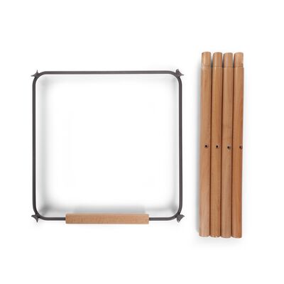 Evolu Extra Set Long Legs + Footrest - Wood - Natural Anthra