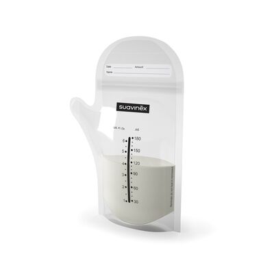 Breast milk pouches with ZIP closure