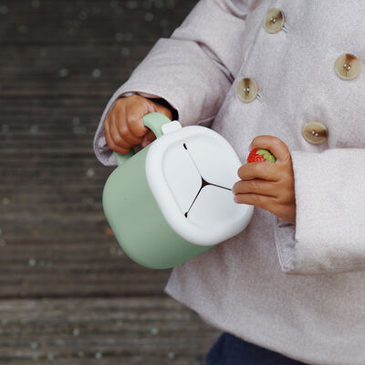 Snack box silicone sage green