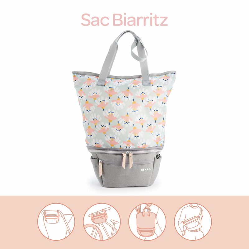 Pop-up stroller bag Biarritz heather grey
