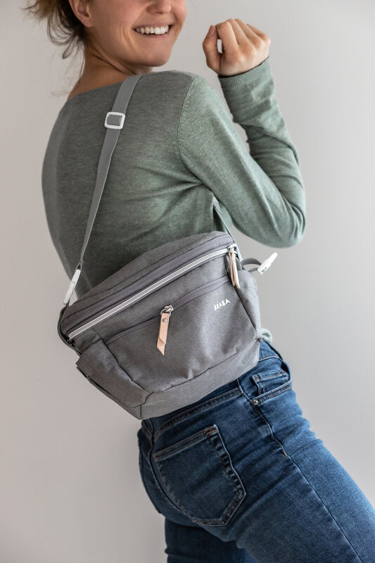 Pop-up stroller bag Biarritz heather grey