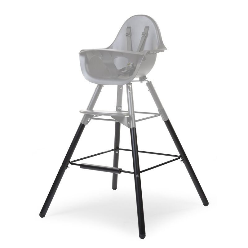 Evolu Extra Set Lange Beine + Fu&szlig;st&uuml;tze - Holz - Schwarz