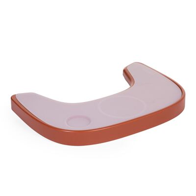 Evolu Feeding Tray - Abs - Rust + Silicone Place Mat