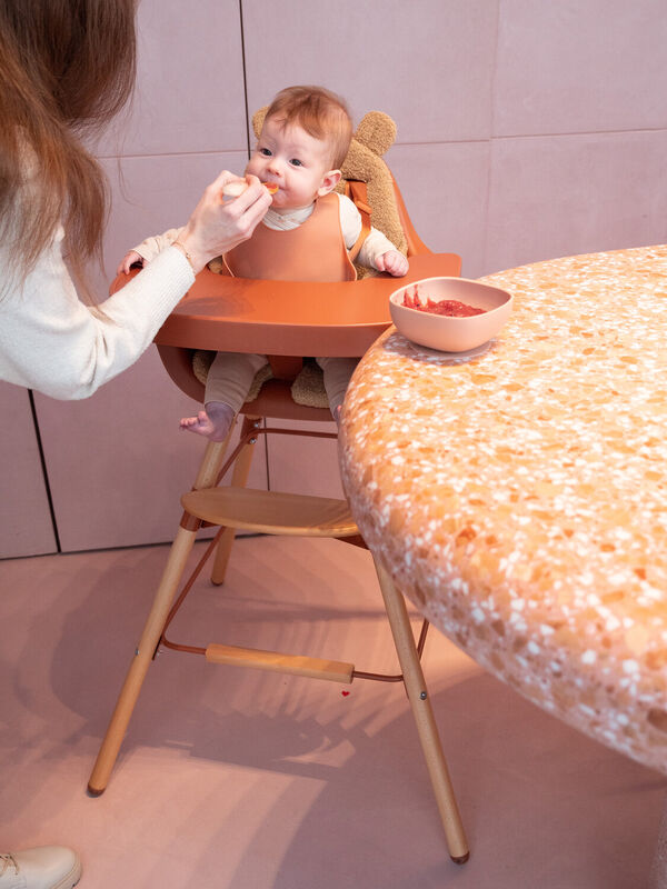 Evolu Extra Set Lange Beine + Fu&szlig;st&uuml;tze - Holz - Rost