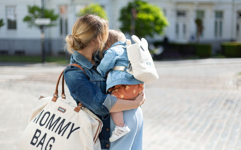 My First Bag Children's Backpack - Teddy Off White