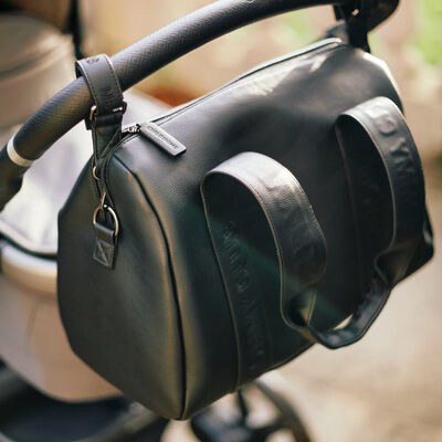 Mommy Club  Nursery Bag - Signature - Vegan Leather - Black
