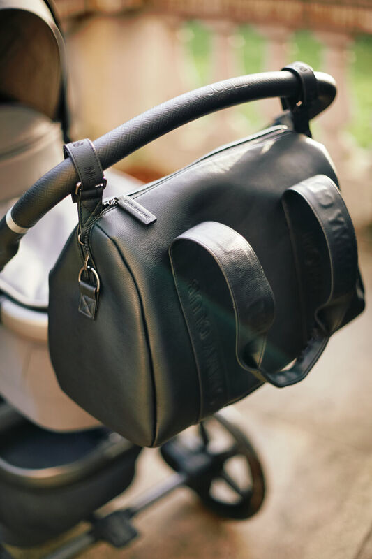 Mommy Club  Nursery Bag - Signature - Vegan Leather - Black