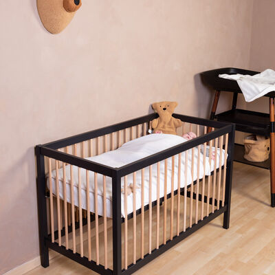 Baby Blanket - 80x100 Cm - Jersey Melange Beige / Muslin Ted