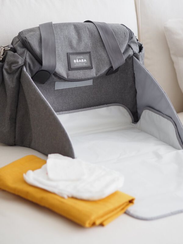 Sydney changing bag heather grey
