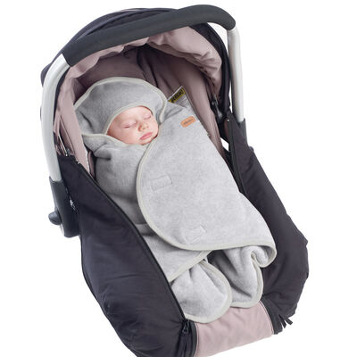 Babynomade&reg; double fleece heather grey