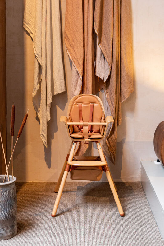 Evolu Korb - Leder - Nude