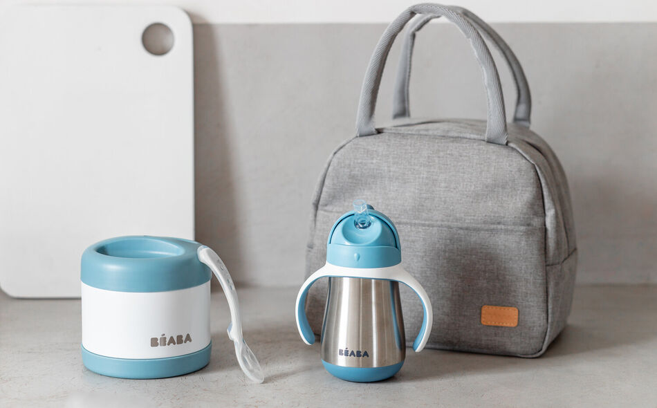 On-the-go mealtime windy blue